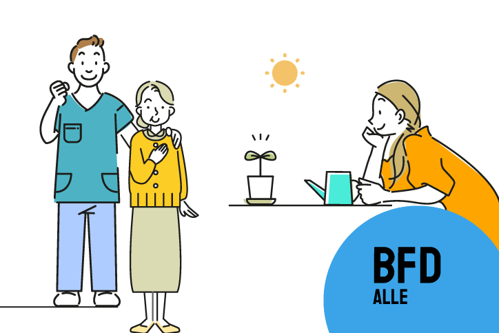 BFD steht für Bundes-freiwilligen-dienst