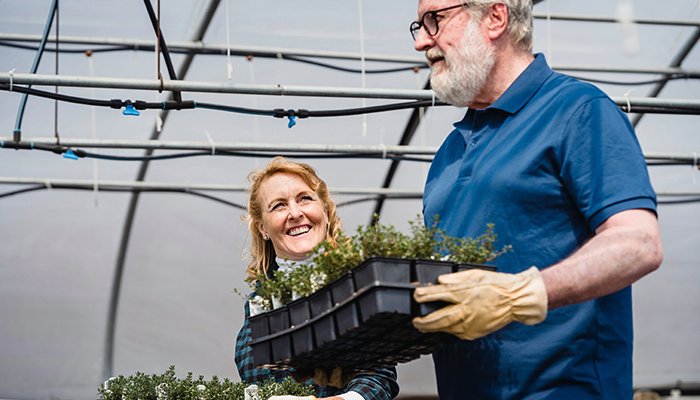 Menschen im Gartenbau